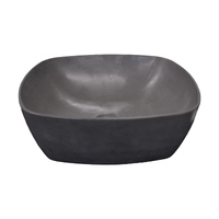 THH Above Counter Ceramic Bathroom Basin Dark Gray 400x400x140mm