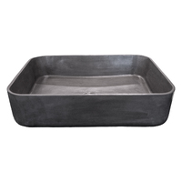 THH Above Counter Ceramic Bathroom Basin Dark Gray 510x400x135mm