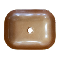 THH Above Counter Ceramic Bathroom Basin Green & Bronze 500x400x145mm