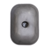 THH Above Counter Ceramic Bathroom Basin Dark Gray 465x320x135mm