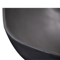 THH Above Counter Ceramic Bathroom Basin Dark Gray 400x400x140mm