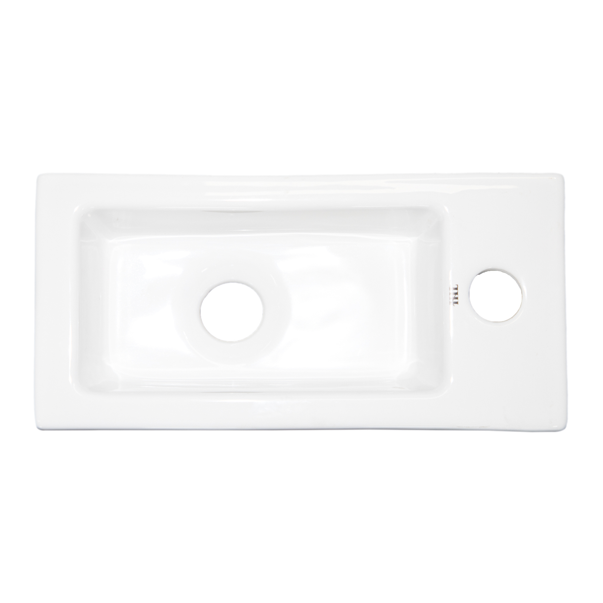 THH Above Counter Ceramic Bathroom Basin White 370 x 180 x 90mm