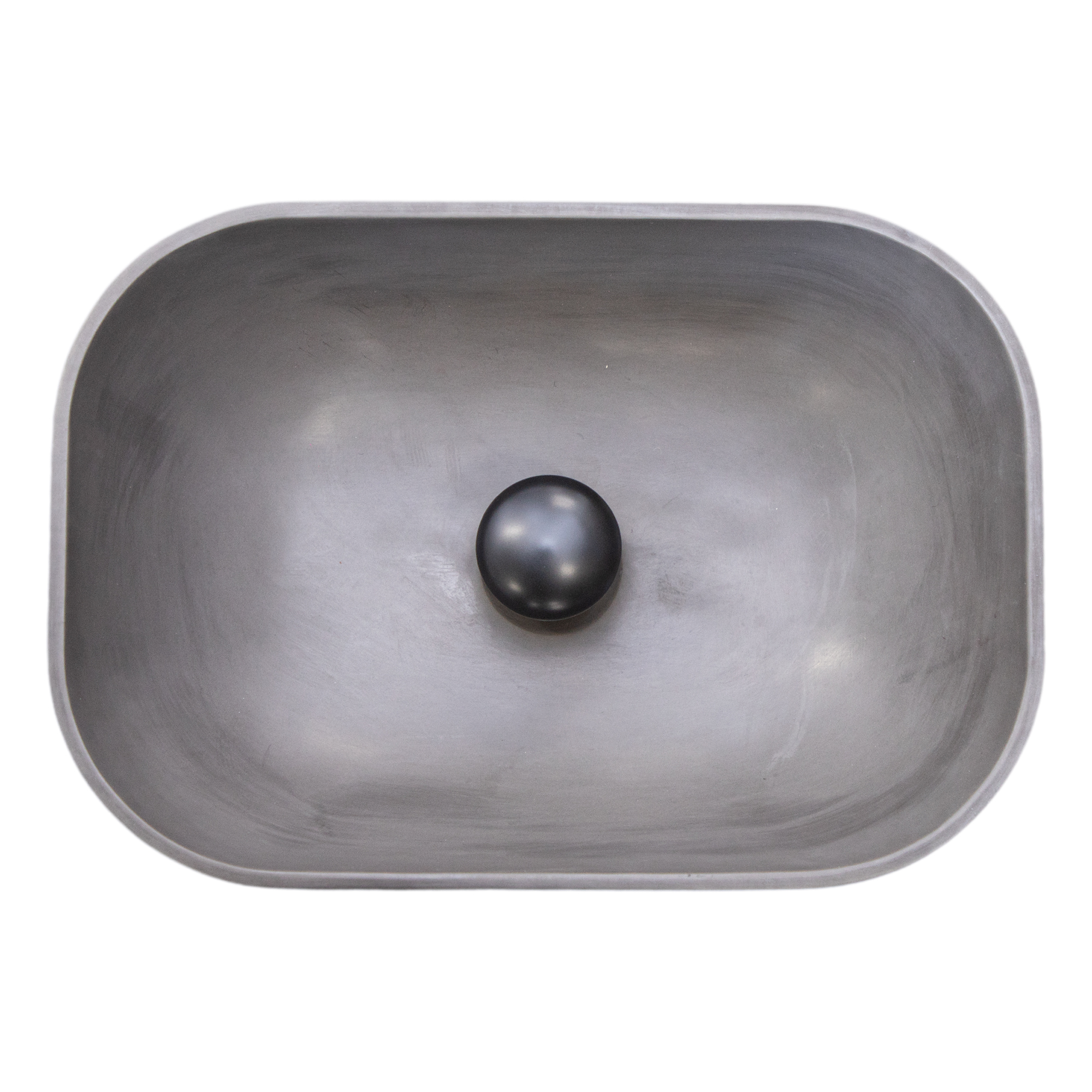 THH Above Counter Ceramic Bathroom Basin Dark Gray 465x320x135mm