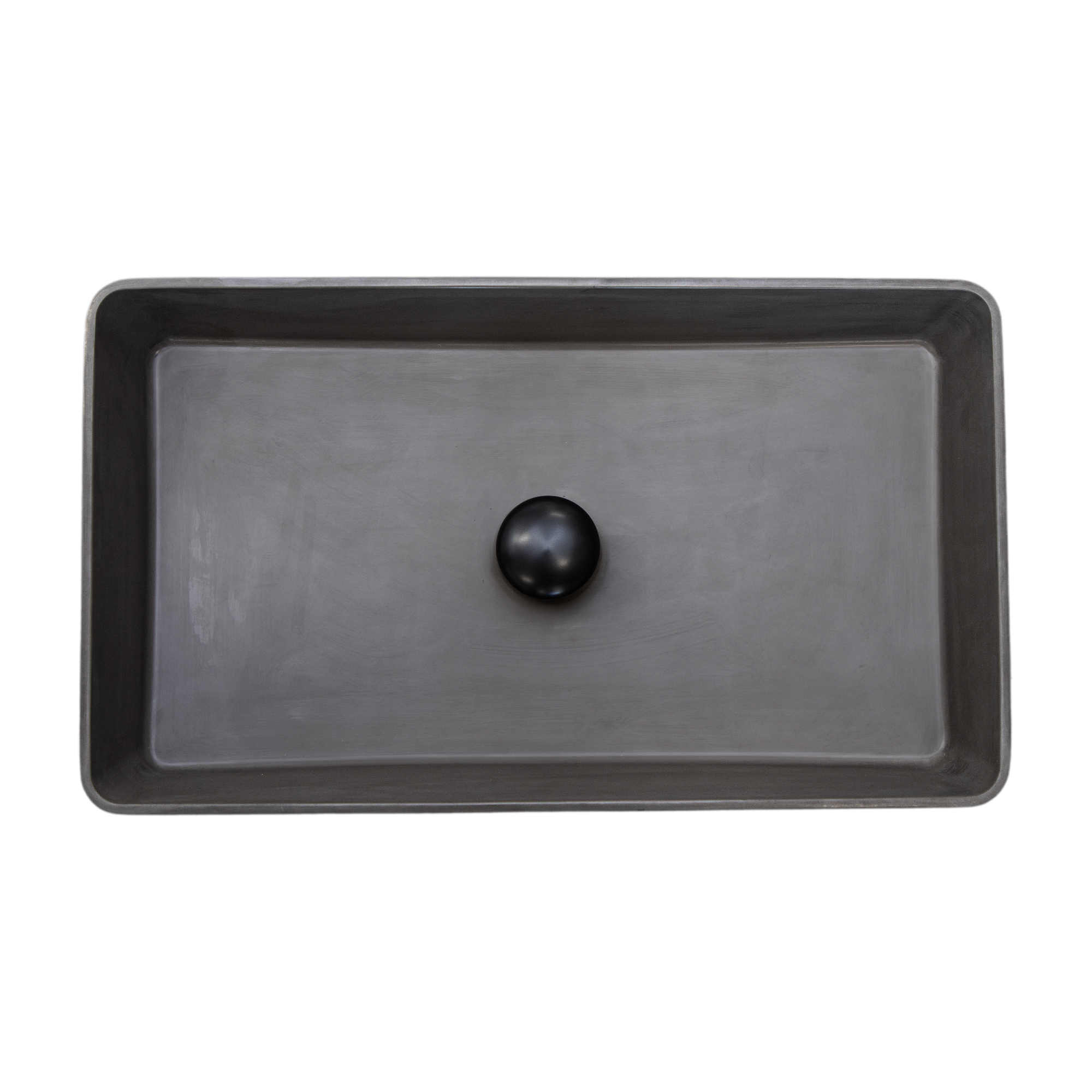 THH Above Counter Ceramic Bathroom Basin Dark Gray 605x350x110mm