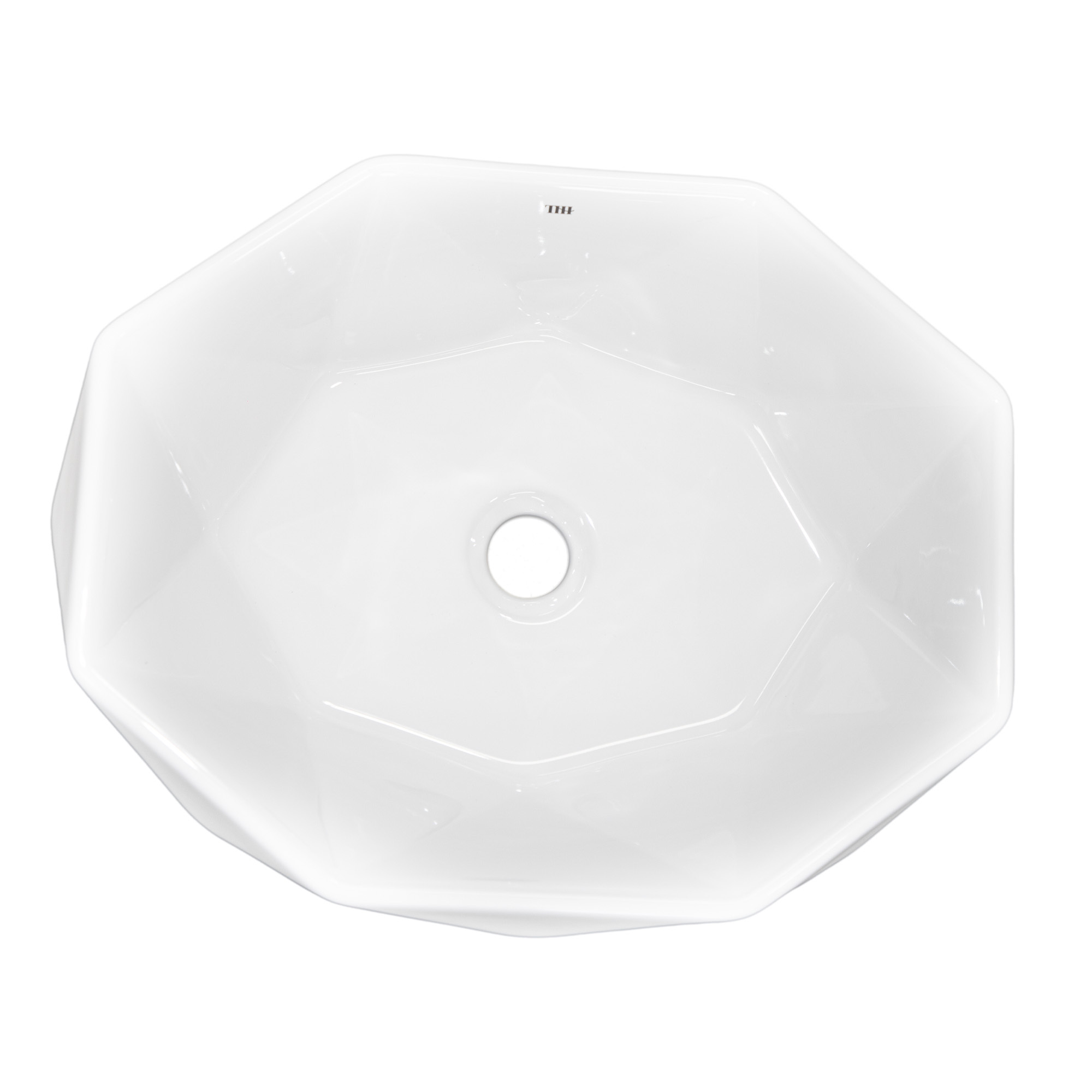 THH Above Counter Ceramic Bathroom Basin White 505x400x135mm