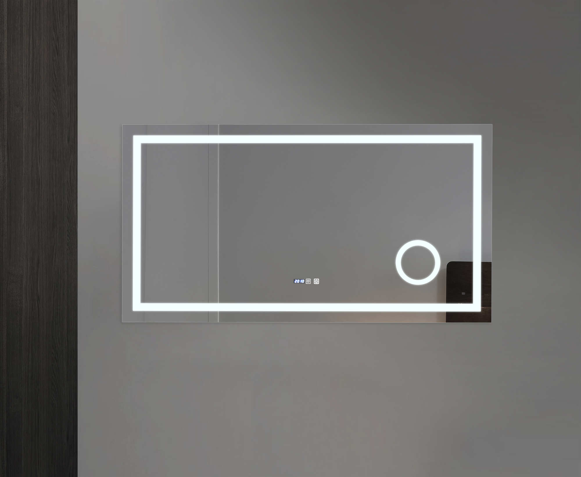 THH 1500*800mm LED Light &amp; Defogger Bathroom Mirror