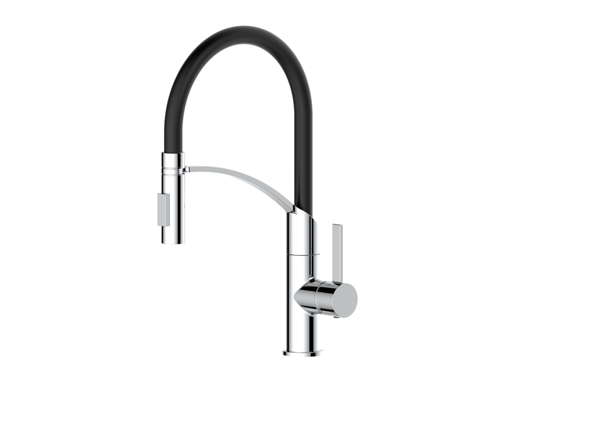 THH Goose Neck Kitchen Tap Mixer Chrome