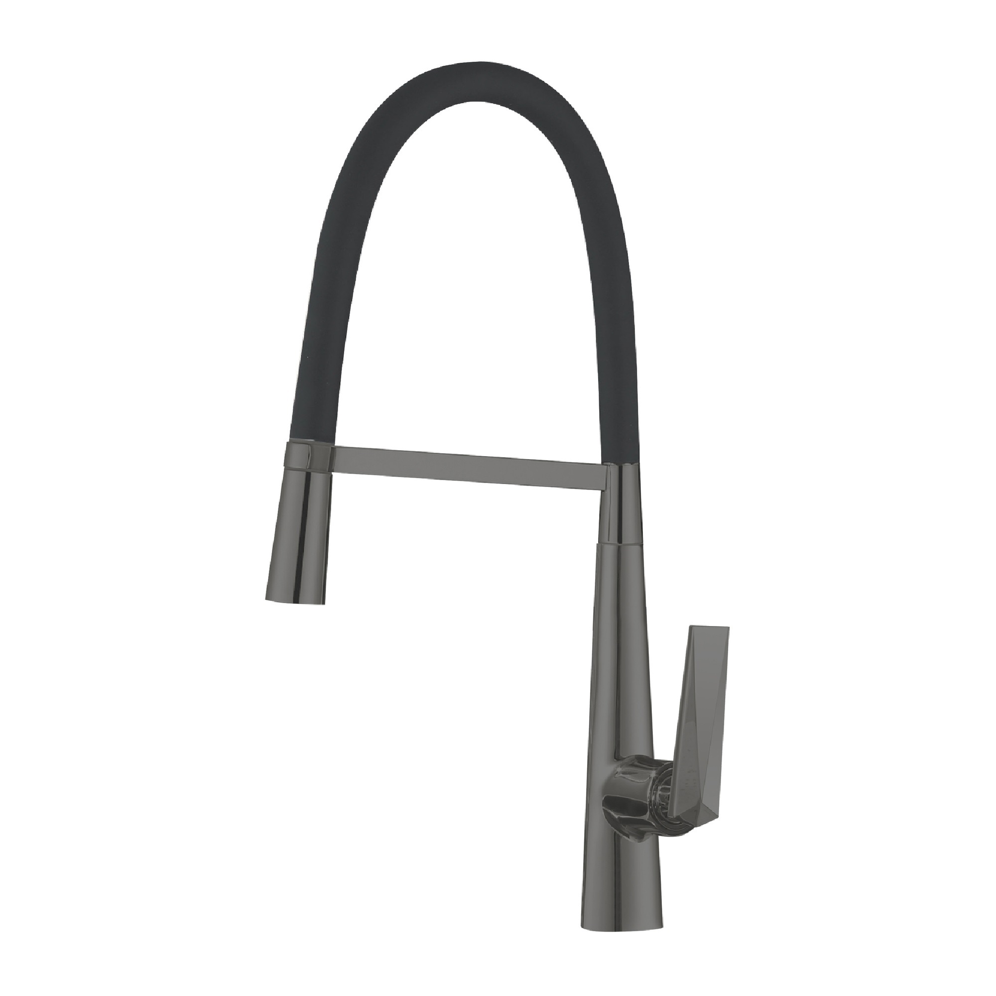 THH Bathroom Pull Out Kitchen Mixer Shiny Gun Metal