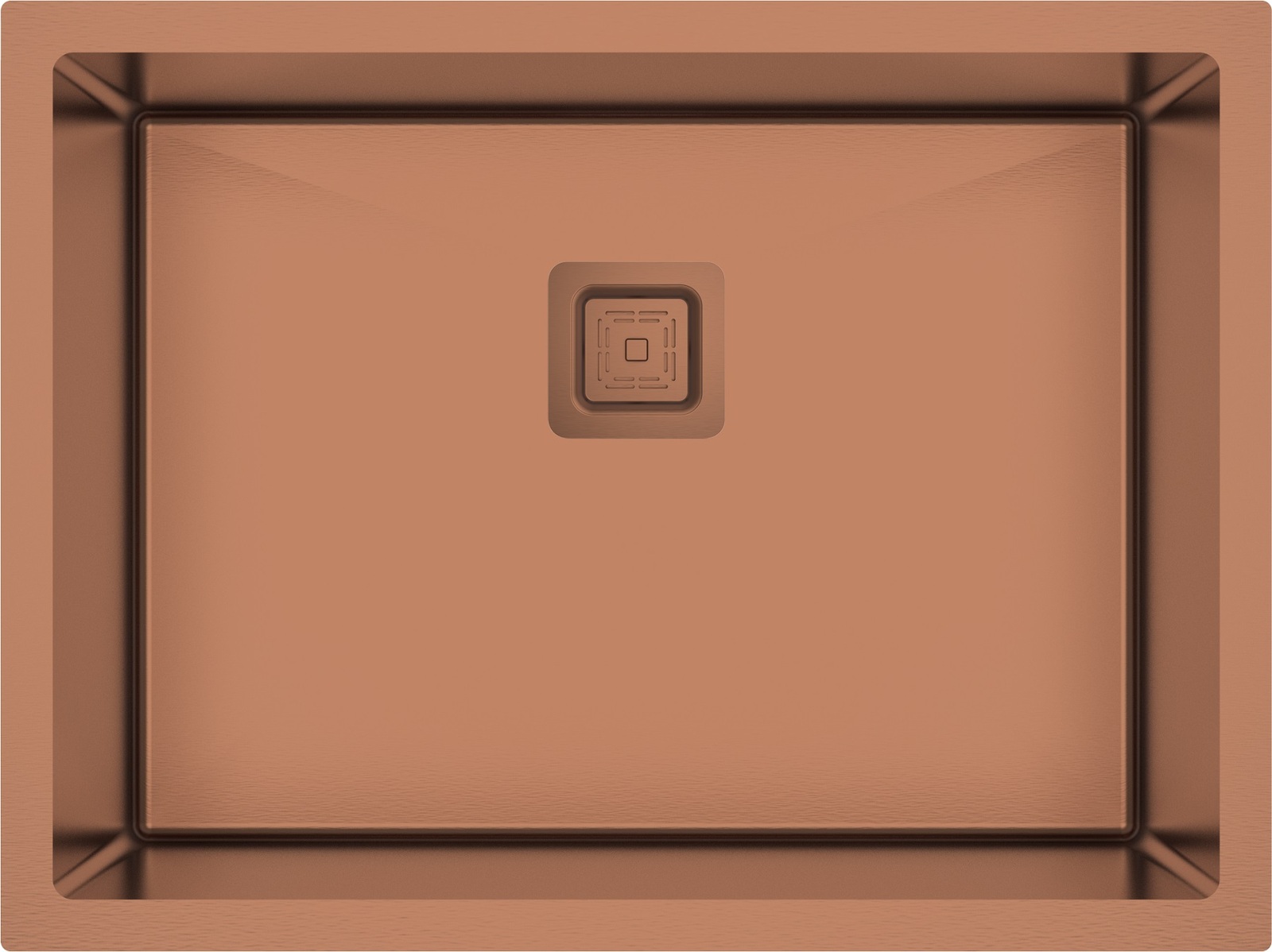 THH Single Bowl Rose Gold Medium Kitchen Sink 610*457*200