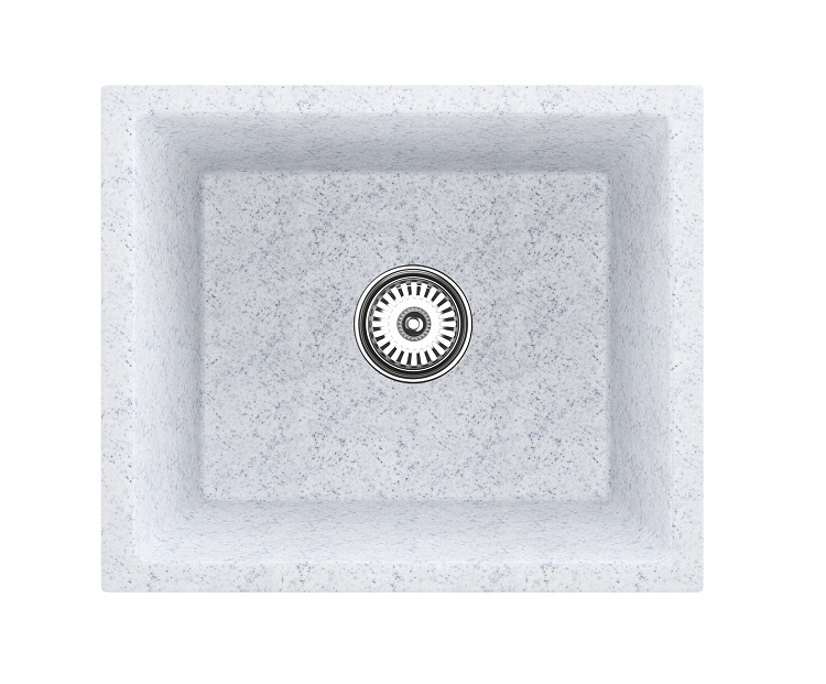 THH Single Bowl Quartz White Kitchen Sink 458*407*204 MM